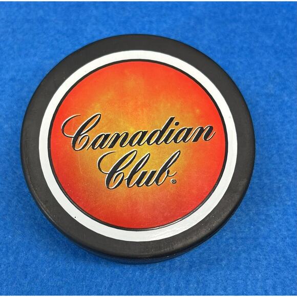 Vintage CANADIAN CLUB‎ WHISKEY OFFICIAL HOCKEY PUCK - Picture 1 of 2